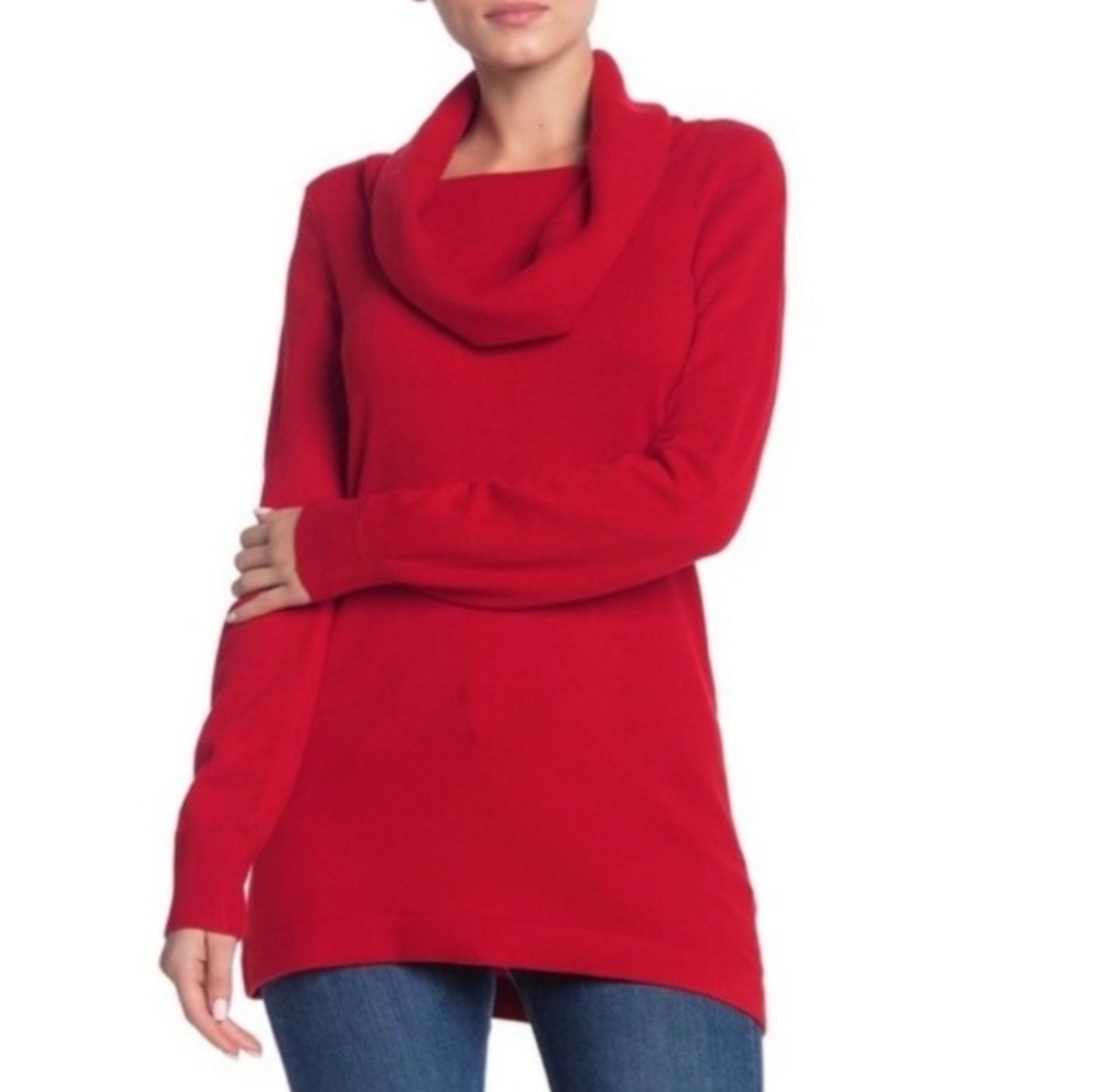 French Connection Baby Soft Cowl Neck Tunic Sweater Size S